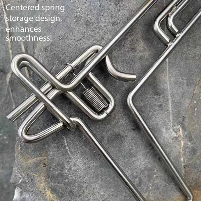 Handmade 304 Stainless Steel Wire , Paper Bullet Gun, Rubber Band Gun, Traditional Toys Pure (handmade toys)