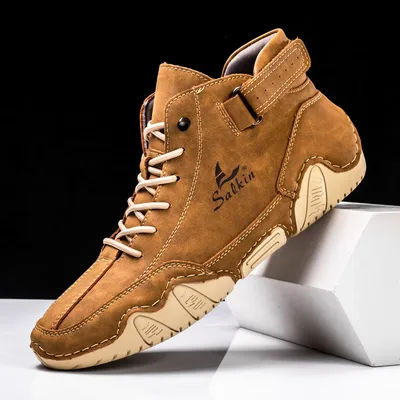 Handmade Men Boots Design Sneakers Man Outdoor Casual Leather Men Shoes Ankle Boots Fall Breathable Hot Sale Handmade Men Boots Design Sneakers Man Outdoor Casual Leather Men Shoes Ankle Boots Fall Breathable Hot Sale