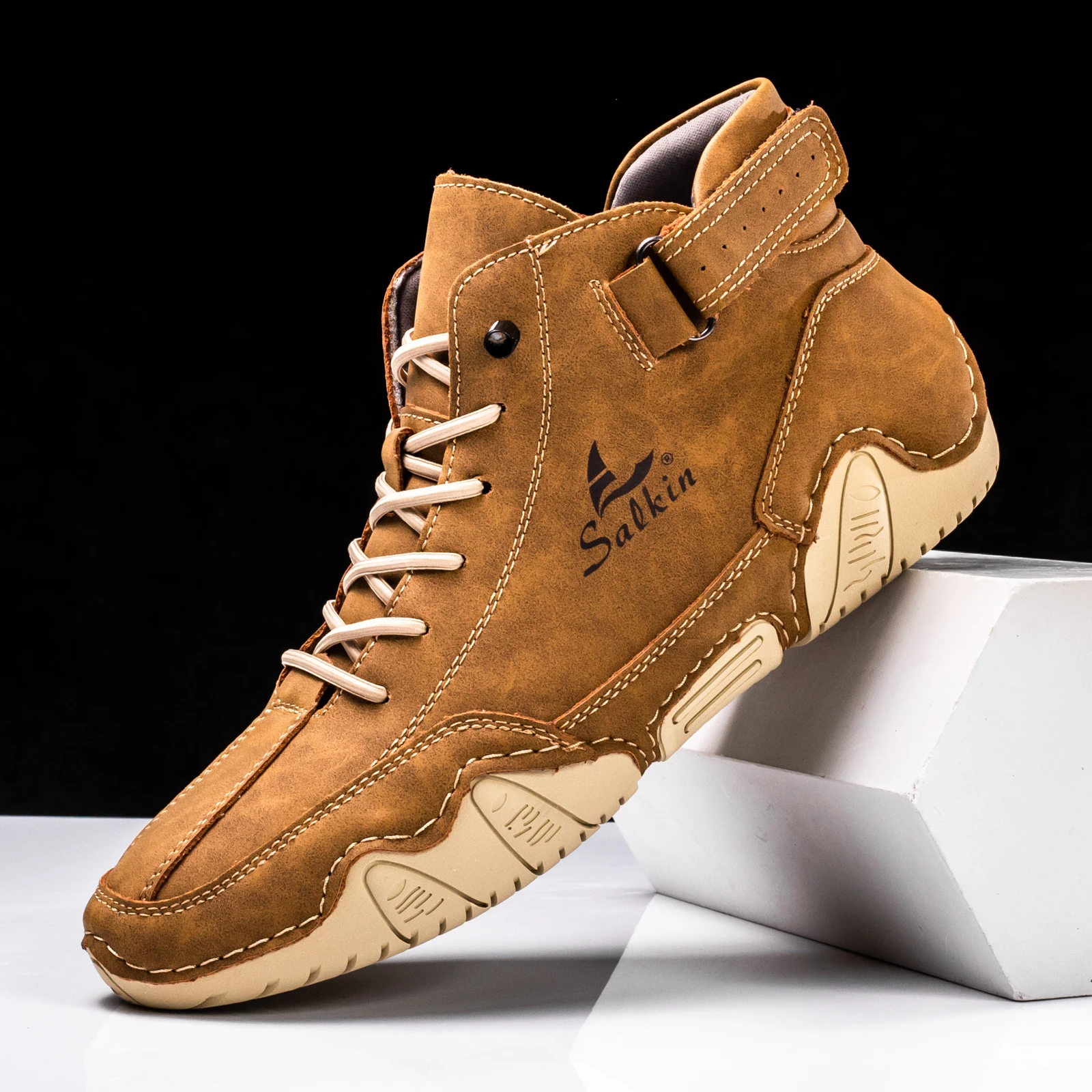 Handmade Men Boots Design Sneakers Man Outdoor Casual Leather Men Shoes Ankle Boots Fall Breathable Hot Sale Handmade Men Boots Design Sneakers Man Outdoor Casual Leather Men Shoes Ankle Boots Fall Breathable Hot Sale