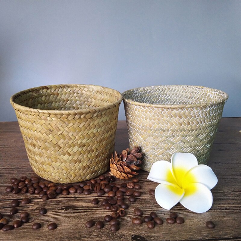 Handmade Natural Rattan Flower Pot Basket Handmade Natural Rattan Flower Pot Basket