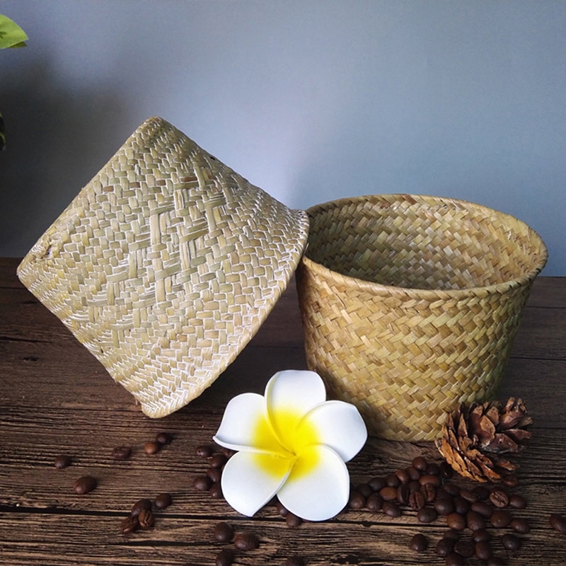 Handmade Natural Rattan Flower Pot Basket Handmade Natural Rattan Flower Pot Basket