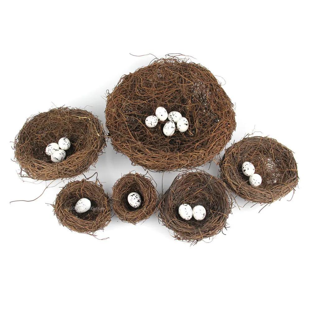 Handmade Rattan Fake Bird Nest