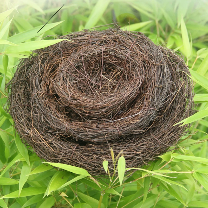 Handmade Rattan Fake Bird Nest Handmade Rattan Fake Bird Nest