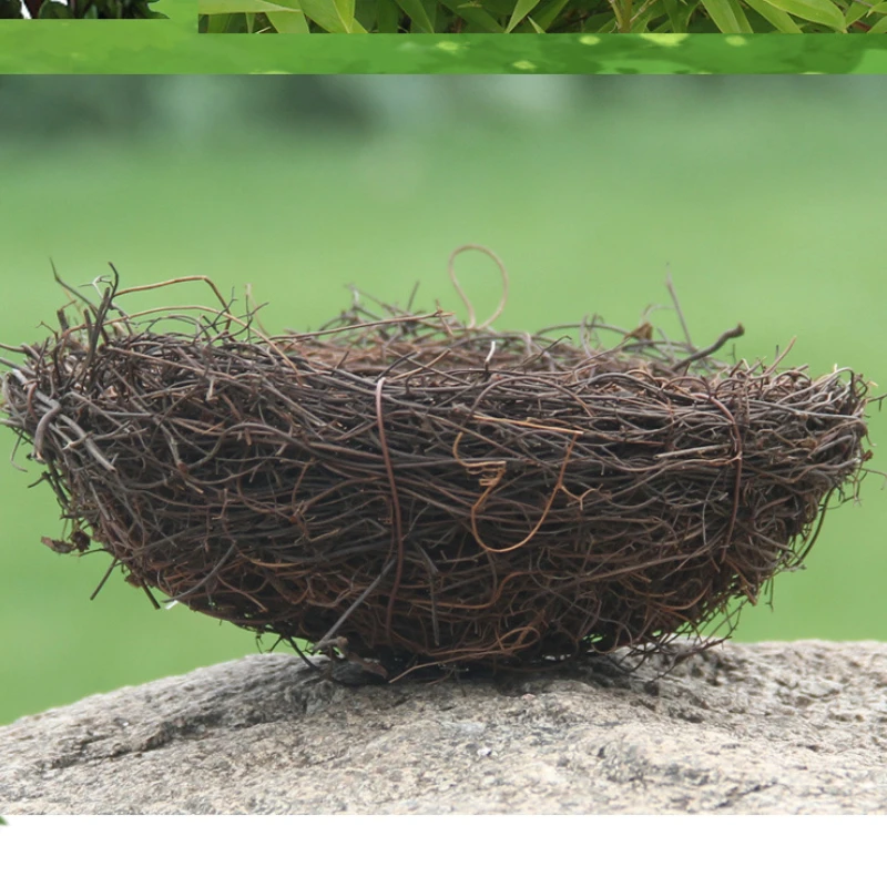Handmade Rattan Fake Bird Nest Handmade Rattan Fake Bird Nest