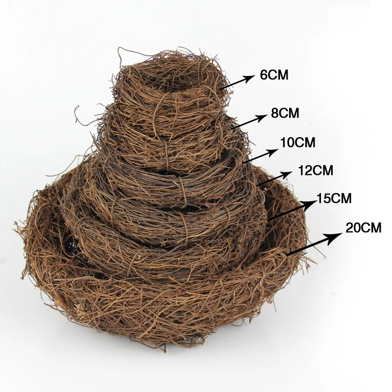 Handmade Rattan Fake Bird Nest Handmade Rattan Fake Bird Nest