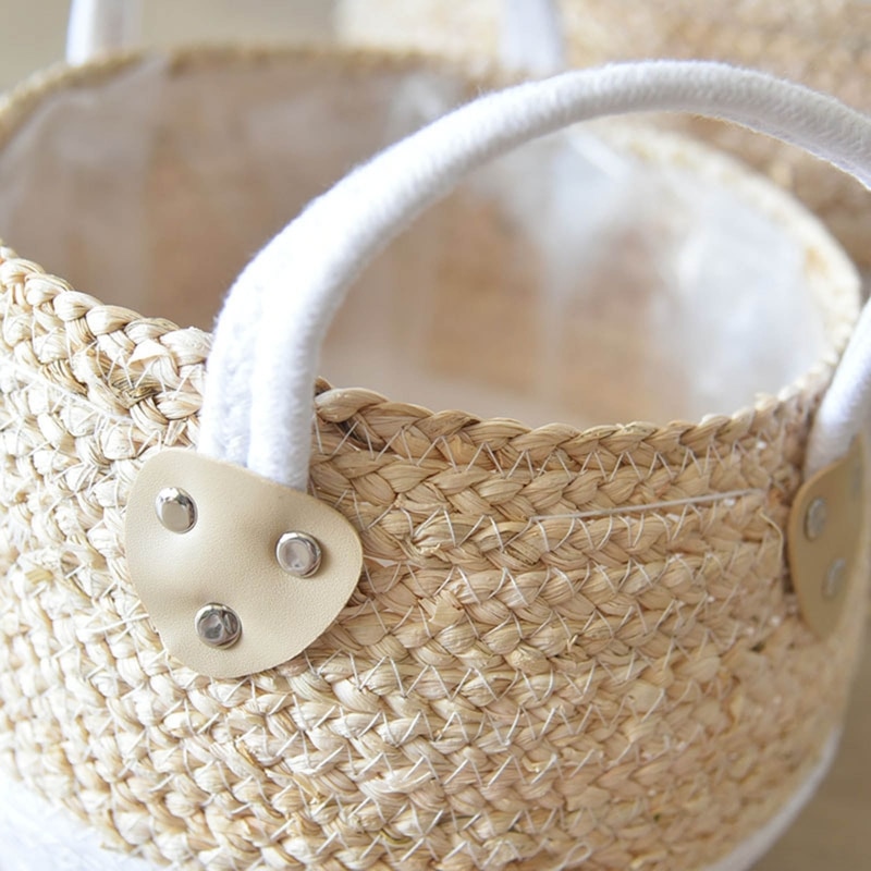 Handmade Straw Plant Basket Handmade Straw Plant Basket