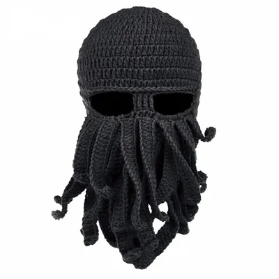 Handmade Tentacle Octopus Pure cotton Hat Balaclava Cap Winter Warm Hat Skullies Beanies