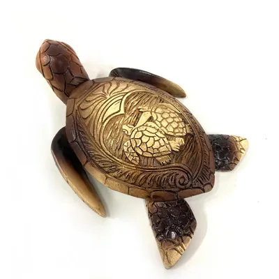 Handmade Turtle Wood Carving Decor Handmade Turtle Wood Carving Decor