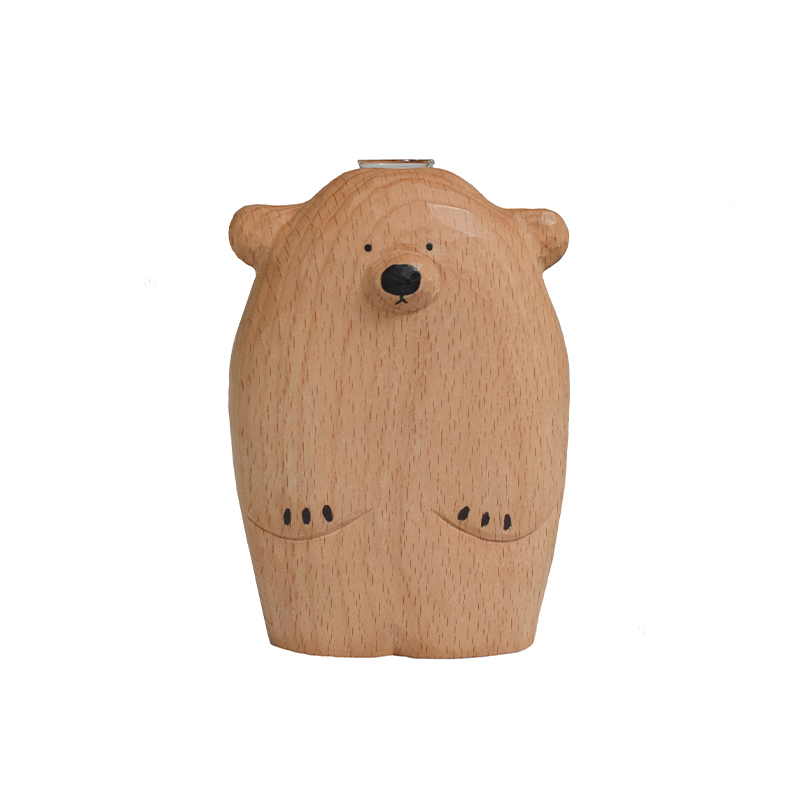 Handmade Wooden Bear Vase Handmade Wooden Bear Vase