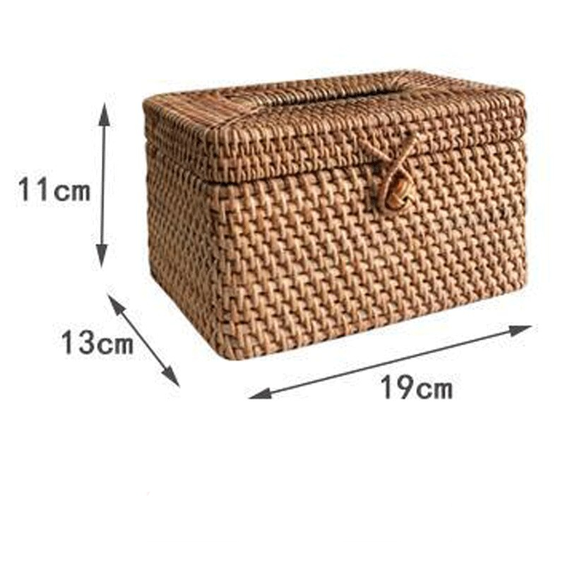 Handmade Woven Rattan Tissue Box Handmade Woven Rattan Tissue Box