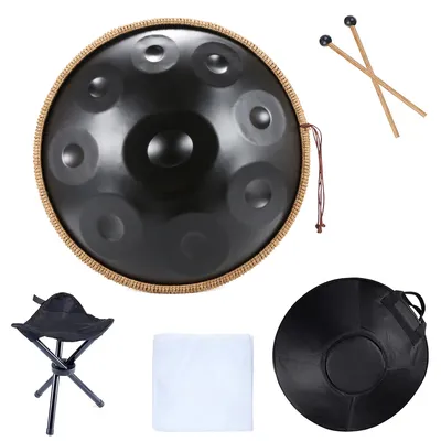 Handpan 18 Inch Pantam 9 Notes G Minor 440HZ Glucophone Steel Tongue Drum Hand pan Yoga Meditation Beginner Musical Handpan 18 Inch Pantam 9 Notes G Minor 440HZ Glucophone Steel Tongue Drum Hand pan Yoga Meditation Beginner Musical