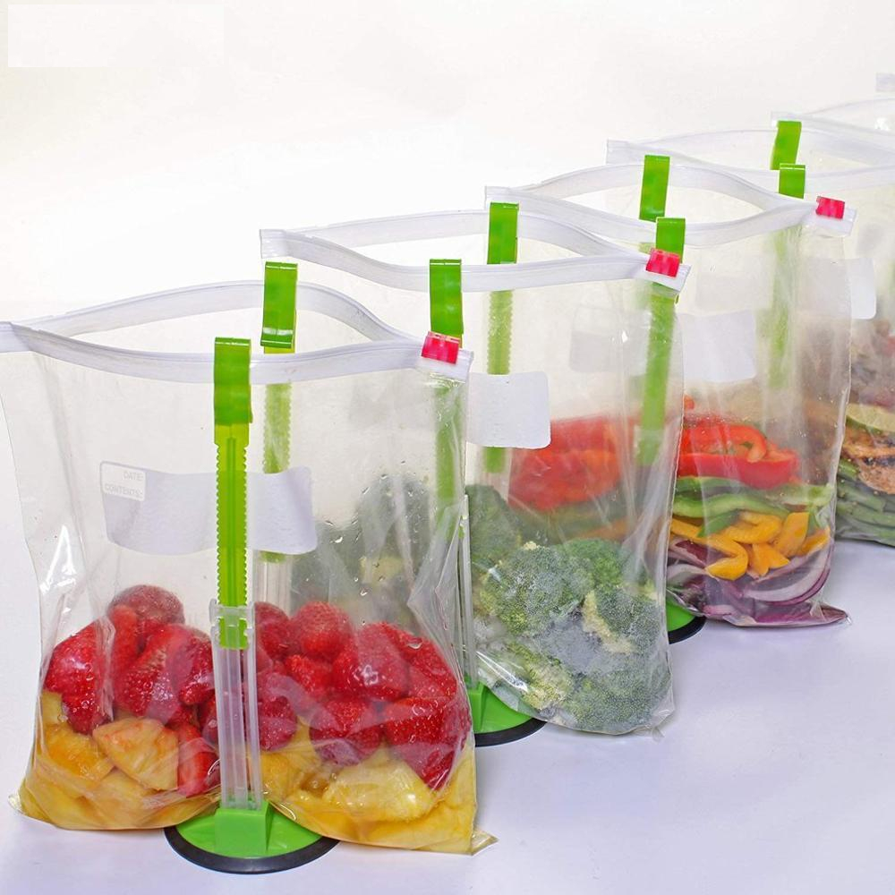 Hands Free Adjustable Freezer Bag Holder