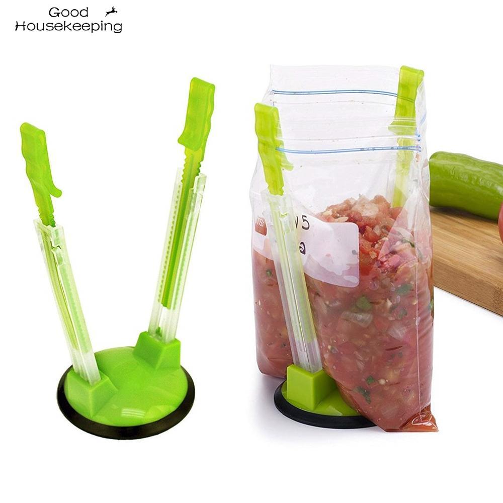 Hands Free Adjustable Freezer Bag Holder Hands Free Adjustable Freezer Bag Holder