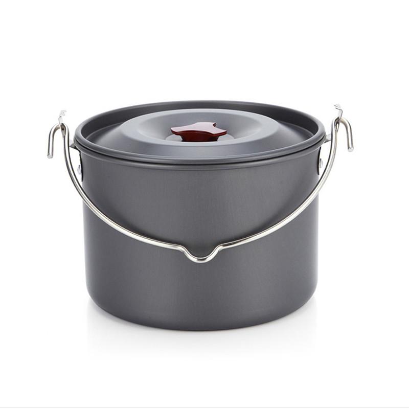 Hangable 4L Aluminum Camping Pot