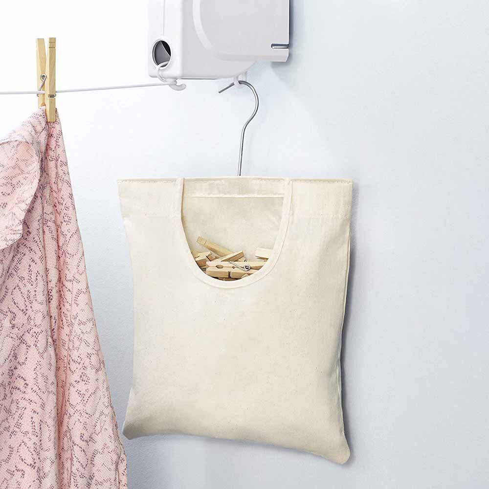 Hangable Cloth Clothespin Holder