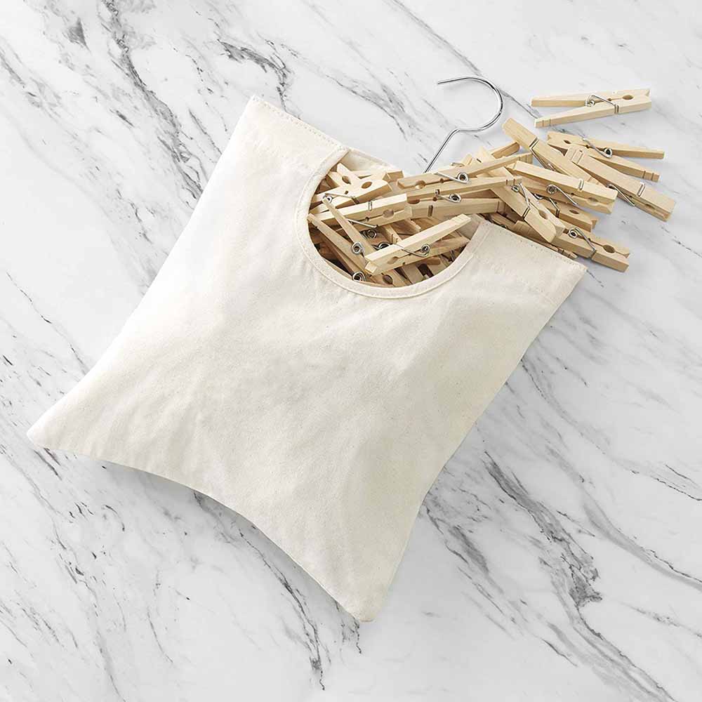Hangable Cloth Clothespin Holder