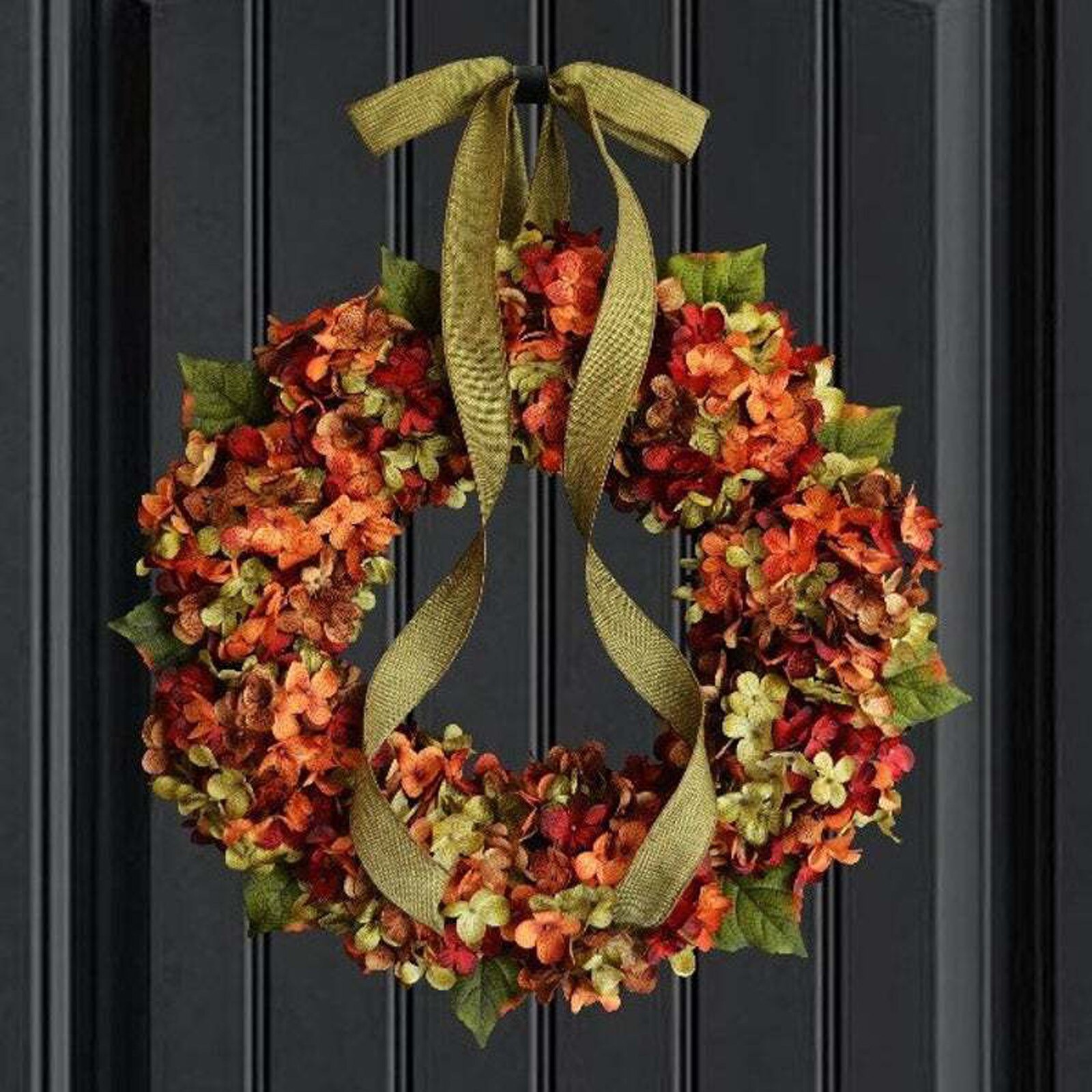 Hanging Artificial Autumn Door Wreath