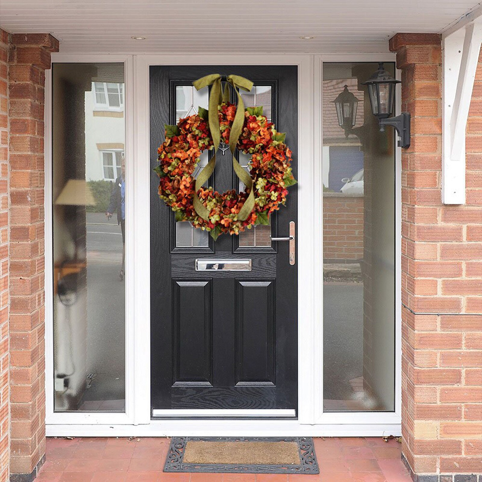 Hanging Artificial Autumn Door Wreath