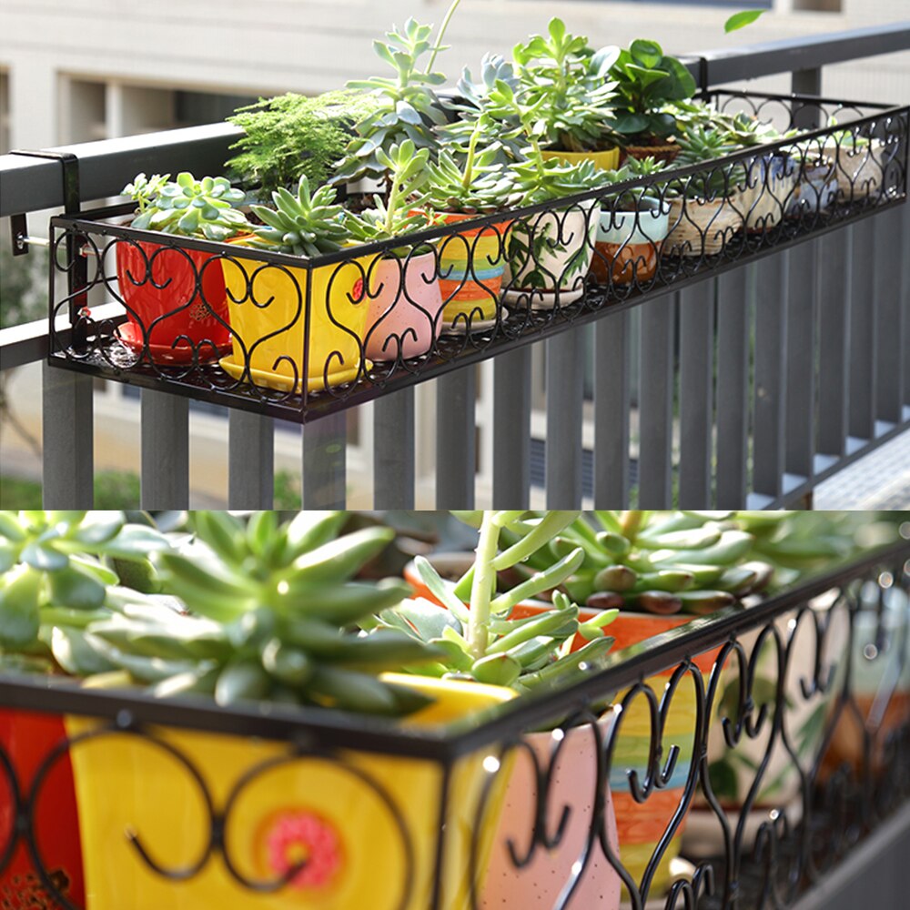 Hanging Balcony Railing Planter with Screw Hanging Balcony Railing Planter with Screw