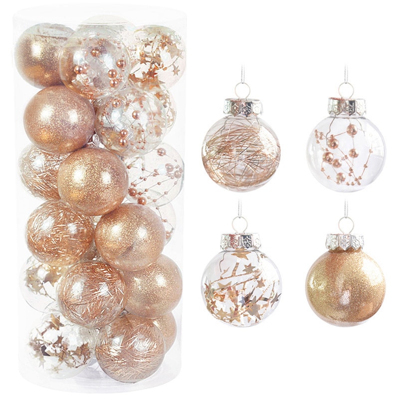 Hanging Christmas Balls (24 pcs)