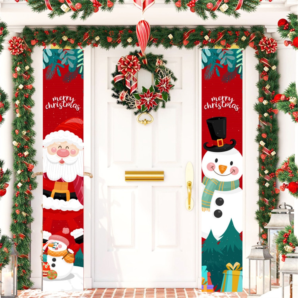 Hanging Christmas Door Banners (2pcs)