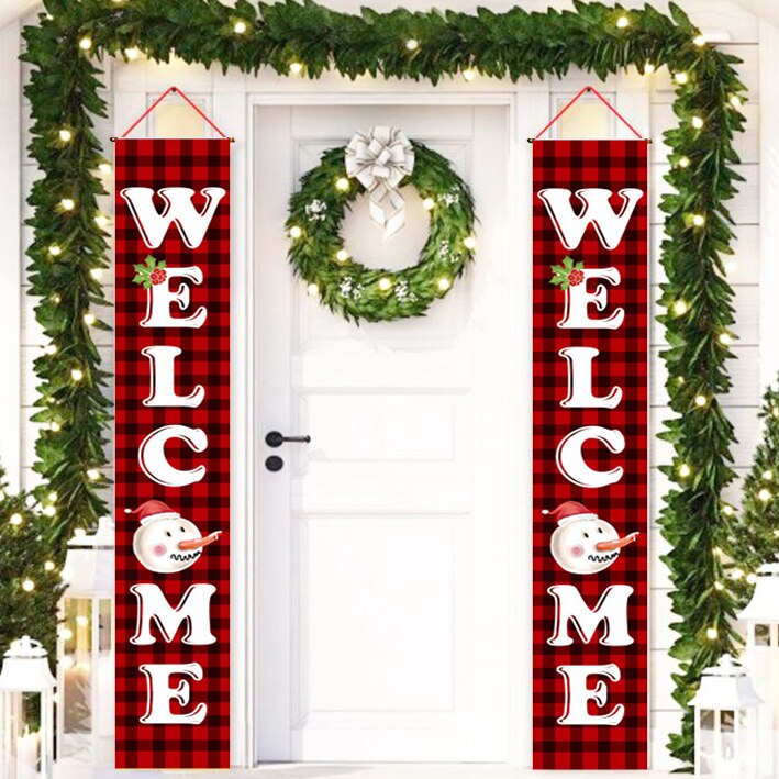 Hanging Christmas Door Banners (2pcs)