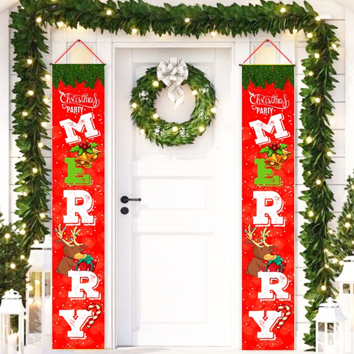 Hanging Christmas Door Banners (2pcs)