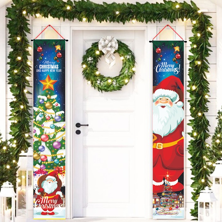 Hanging Christmas Door Banners (2pcs)