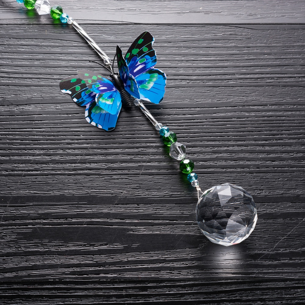 Hanging Crystal Butterfly Suncatcher (2 pcs)