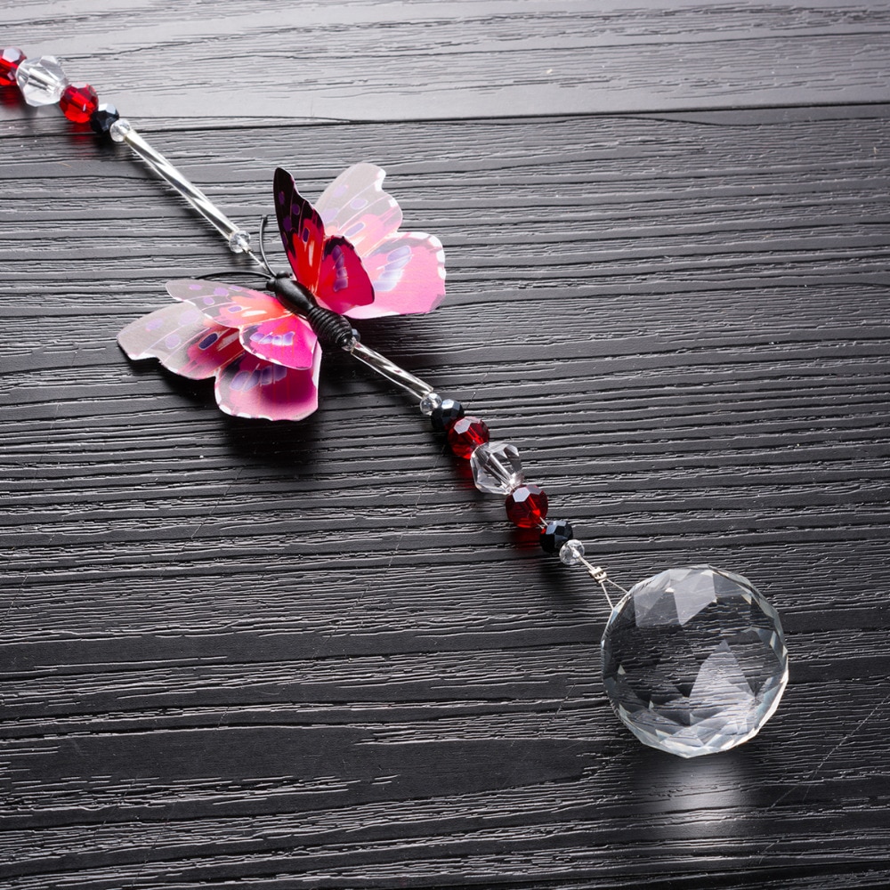 Hanging Crystal Butterfly Suncatcher (2 pcs)