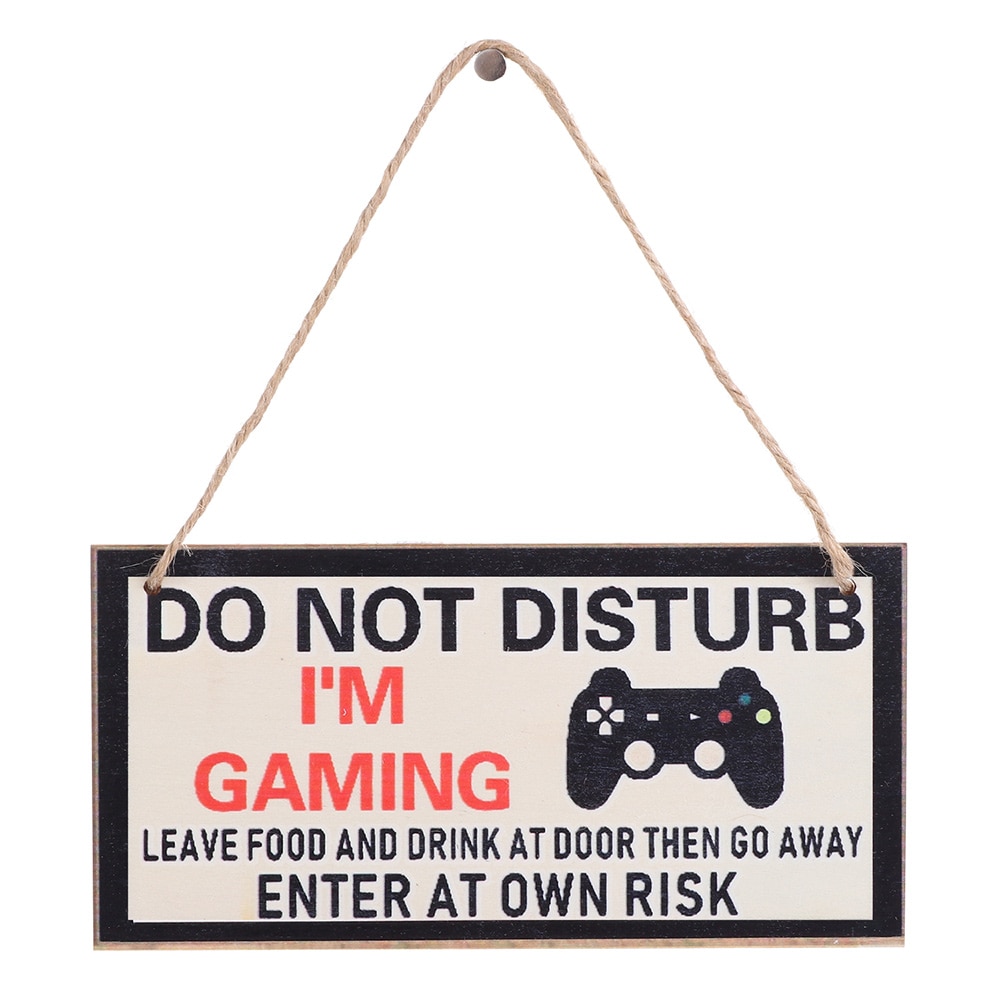 Hanging Design Gamer Door Sign Hanging Design Gamer Door Sign