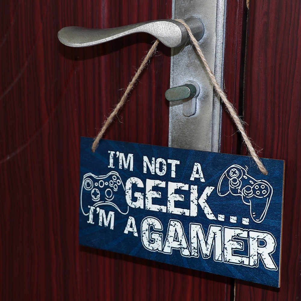 Hanging Design Gamer Door Sign
