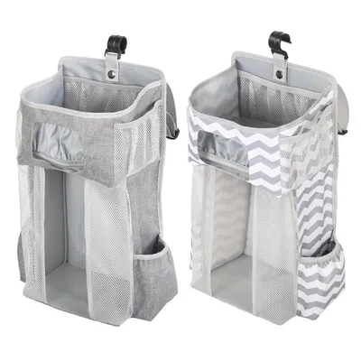 Hanging Diaper Caddy Crib Organizer Hanging Diaper Caddy Crib Organizer