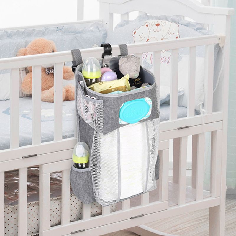 Hanging Diaper Caddy Crib Organizer Hanging Diaper Caddy Crib Organizer