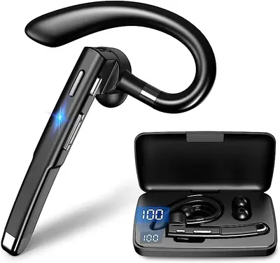 Hanging Ear Wireless Bluetooth Headset 5.1 Hands-free ENC Call Noise Reduction Driving Single Ear Business Headphones Hanging Ear Wireless Bluetooth Headset 5.1 Hands-free ENC Call Noise Reduction Driving Single Ear Business Headphones