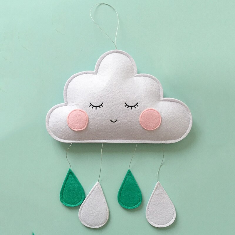 Hanging Felt Cloud Nursery Decor