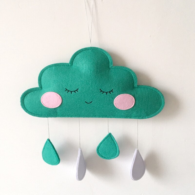 Hanging Felt Cloud Nursery Decor