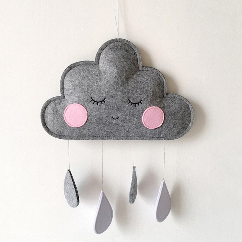 Hanging Felt Cloud Nursery Decor