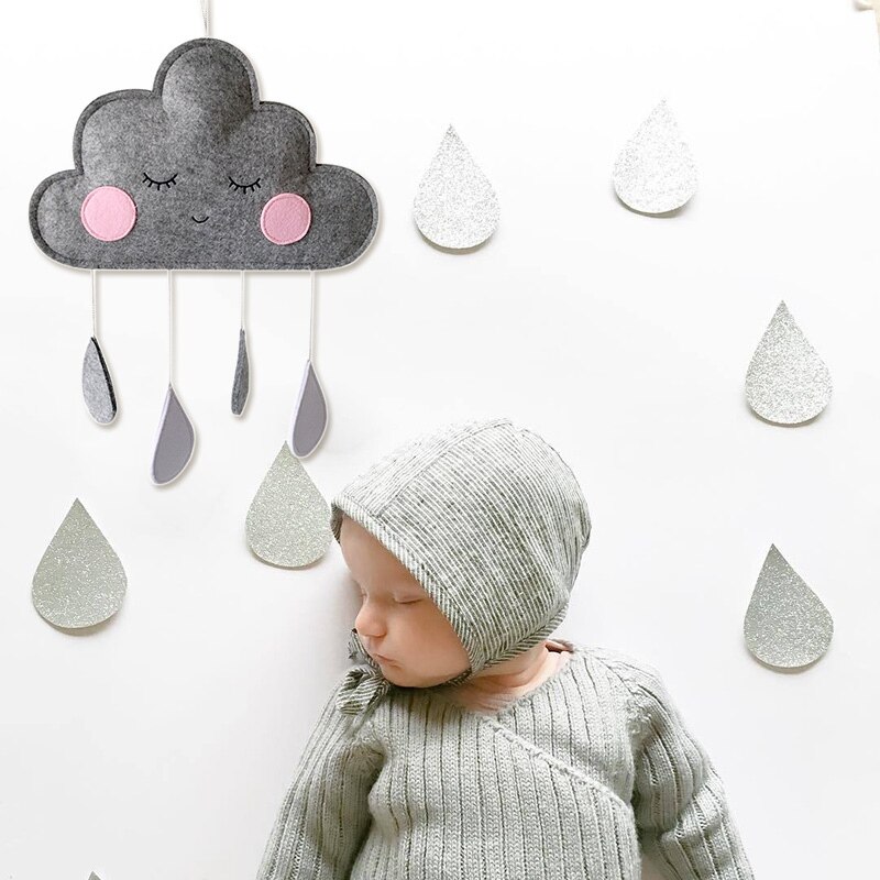 Hanging Felt Cloud Nursery Decor
