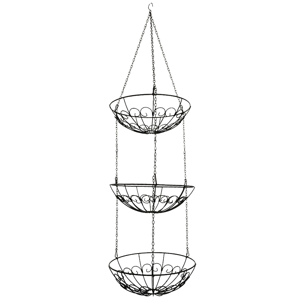 Hanging Fruit Basket 3 Tier Rack Hanging Fruit Basket 3 Tier Rack