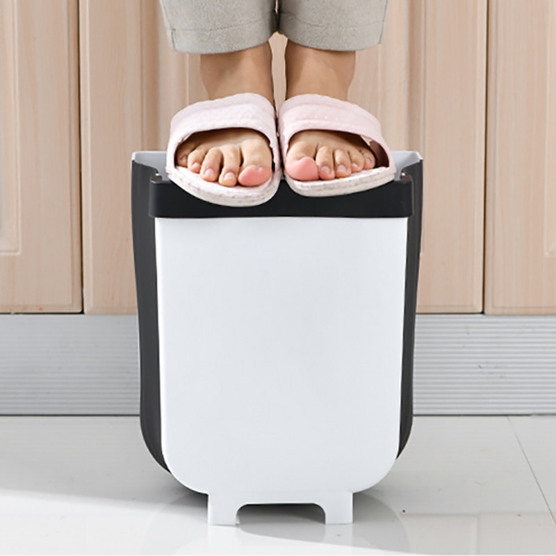 Hanging Garbage Can Folding Trash Bin