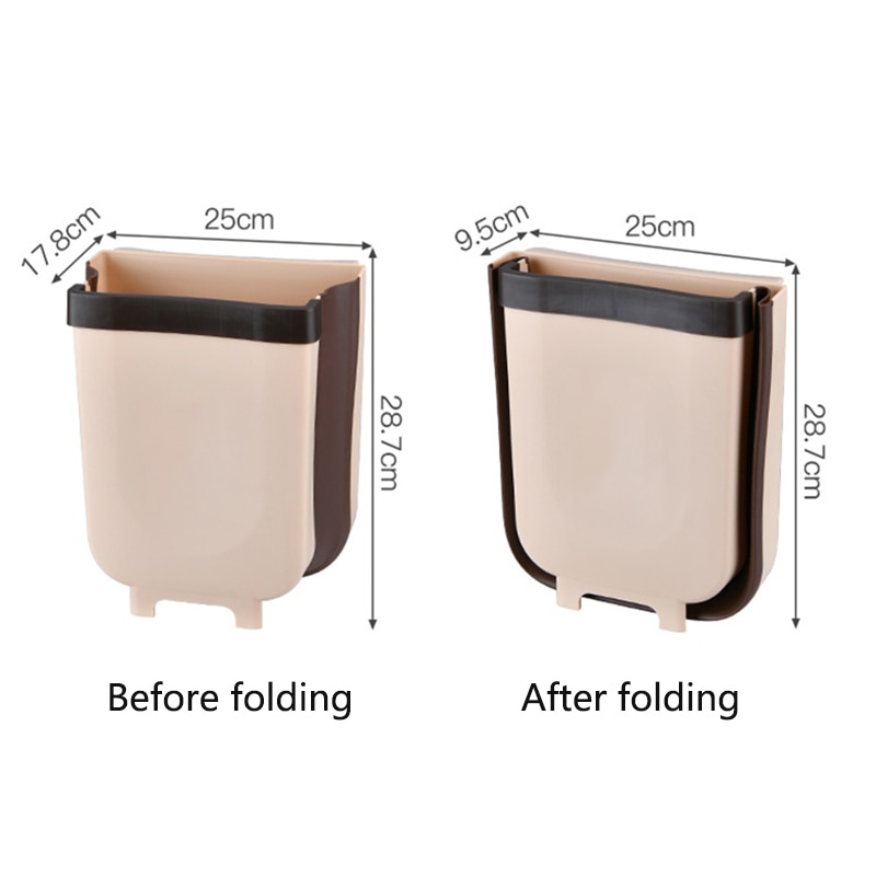 Hanging Garbage Can Folding Trash Bin