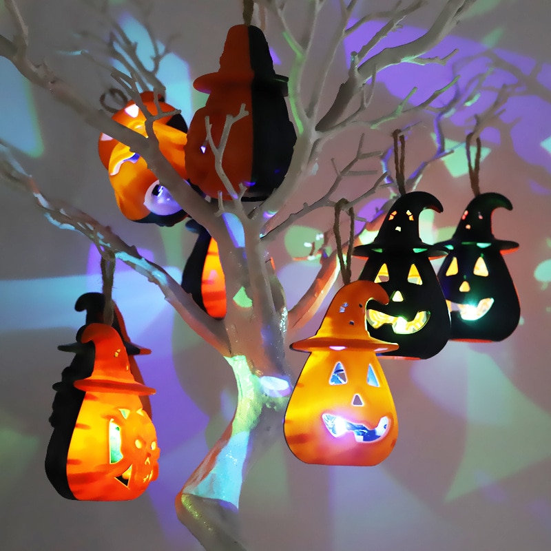 Hanging Halloween Pumpkin Light Decor (2 pcs) Hanging Halloween Pumpkin Light Decor (2 pcs)