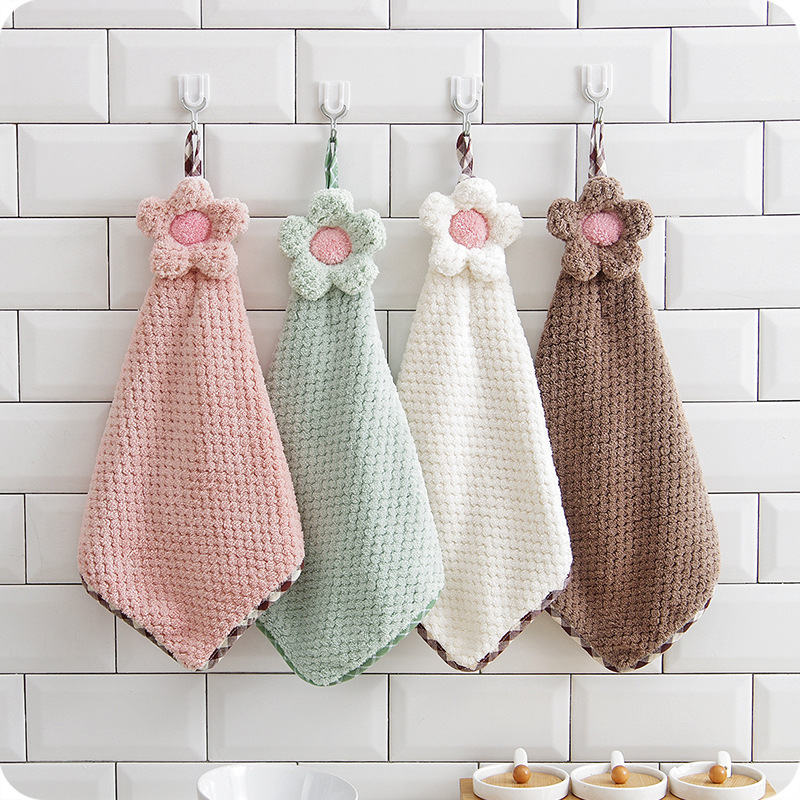 Hanging Hand Towel Absorbent Fabric Hanging Hand Towel Absorbent Fabric