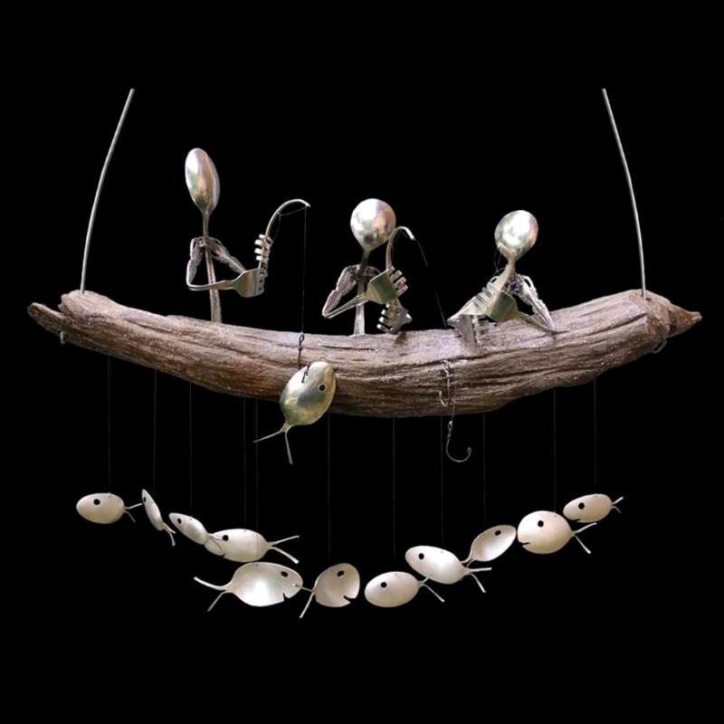 Hanging Iron Spoon Fish Wind Chime Hanging Iron Spoon Fish Wind Chime