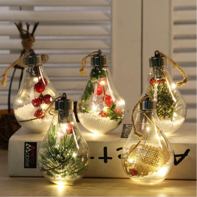 Hanging Light Bulb Christmas Ornament
