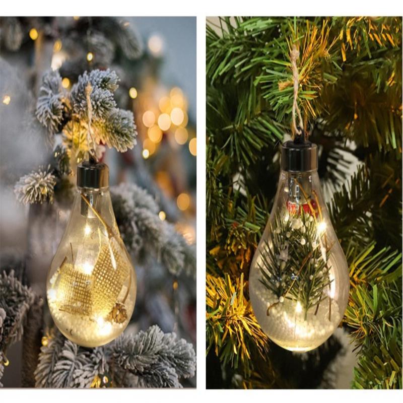 Hanging Light Bulb Christmas Ornament