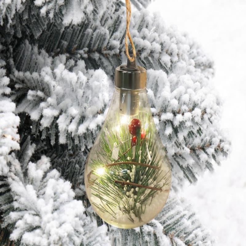 Hanging Light Bulb Christmas Ornament