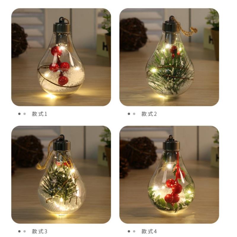 Hanging Light Bulb Christmas Ornament