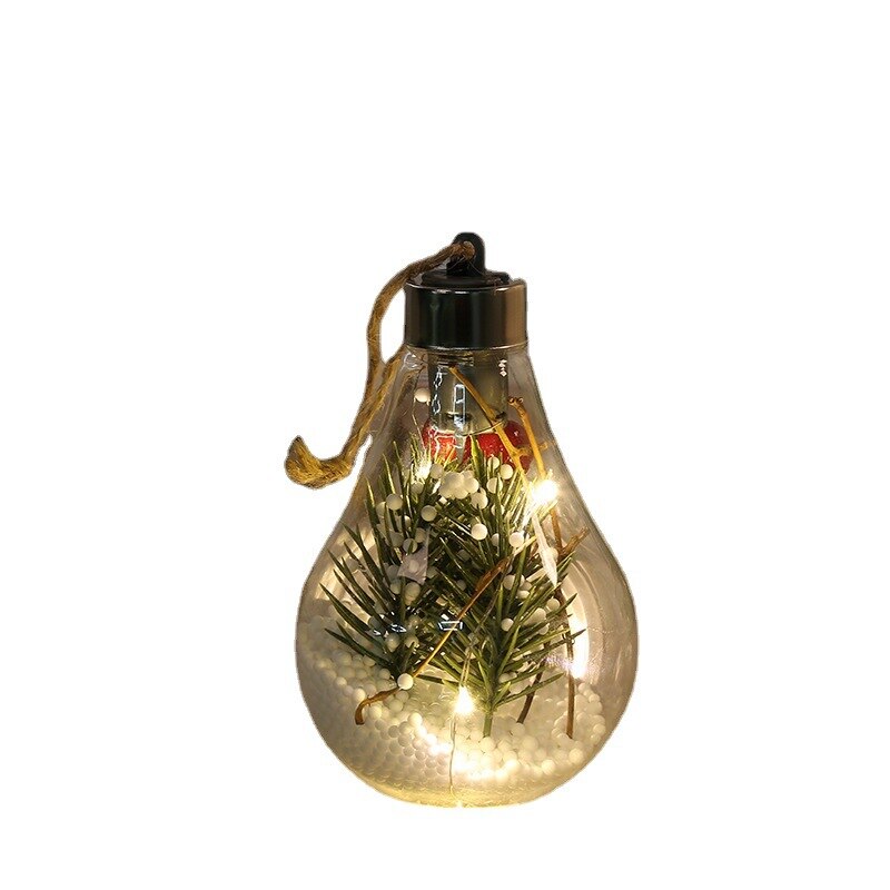 Hanging Light Bulb Christmas Ornament